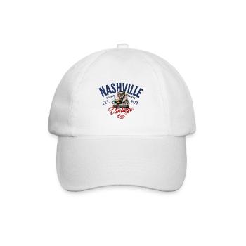 Nashville Musikfabrik Vintage-Club - Baseballkappe - Weiß/Weiß - Vorne