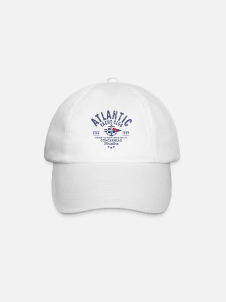 Atlantic Yacht club Concarneau Finistere blc - Baseballkappe - Weiß/Weiß