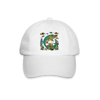 Hecht - Baseballkappe - Weiß/Weiß - Vorne