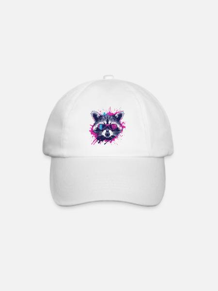 Urban Splash: The 'Splash Raccoon' - Baseballkappe - Weiß/Weiß