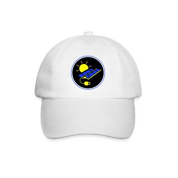 Photovoltaik Anlage Symbol Solar Energie - Baseballkappe - Weiß/Weiß - Vorne