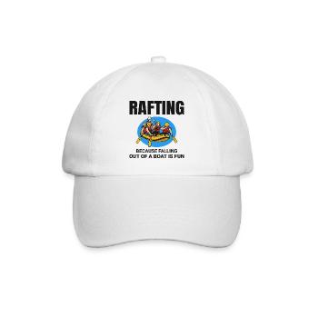 Rafting Team Raft Wildwasser Rafter Paddel Lustig - Baseballkappe - Weiß/Weiß - Vorne