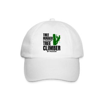 Baumpfleger Baumchirurg Kletterer Kletterschneider - Baseballkappe - Weiß/Weiß - Vorne