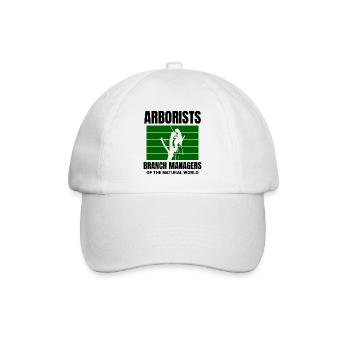 Baumpfleger Baumchirurg Kletterer Klettertrimmer - Baseballkappe - Weiß/Weiß - Vorne