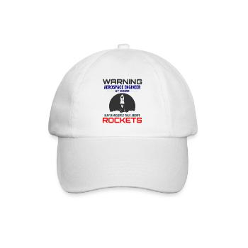 Luft- und Raumfahrtingenieur Raumfahrtraketenwissenschaftler - Baseballkappe - Weiß/Weiß - Vorne