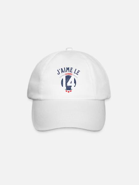 Ich mag Calvados - Baseballkappe - Weiß/Weiß