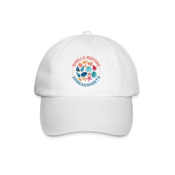 Muscheln Sammler Strandräuber Muschel - Baseballkappe - Weiß/Weiß - Vorne