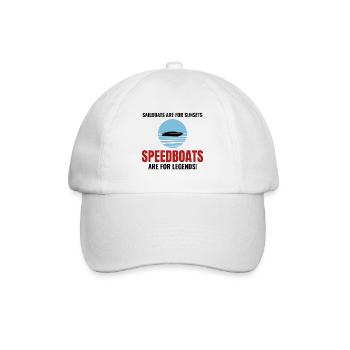 Schnellbootrennen für Bootsfahrer und Nervenkitzel-Suchende - Baseballkappe - Weiß/Weiß - Vorne