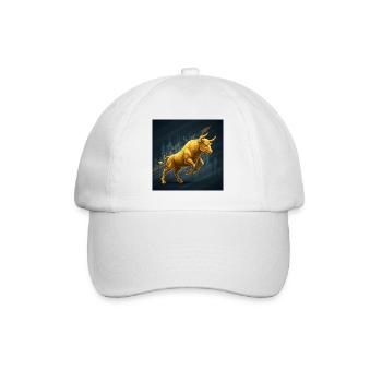 Goldener trading Bulle - Baseballkappe - Weiß/Weiß - Vorne