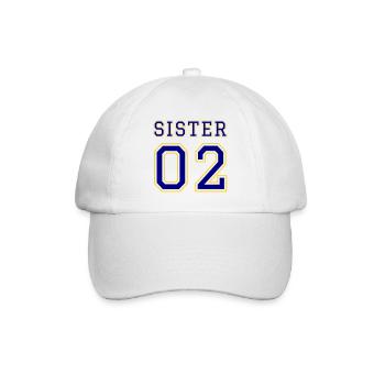 Sister 02 / Sister 2 - Baseballkappe - Weiß/Weiß - Vorne