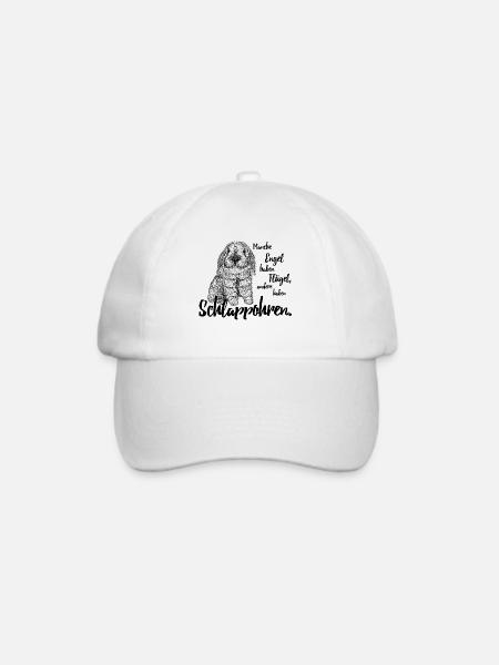 Engel Flügel Schlappohren Kaninchen Zwergwidder - Baseballkappe - Weiß/Weiß