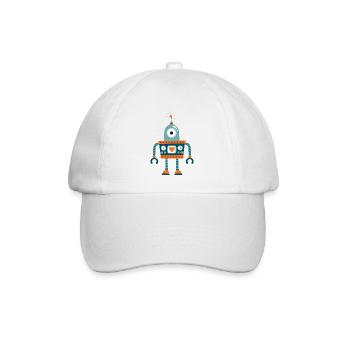 ROBOT02 - Baseballkappe - Weiß/Weiß - Vorne