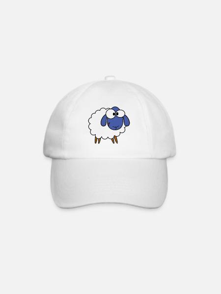 Schaf - Baseballkappe - Weiß/Weiß