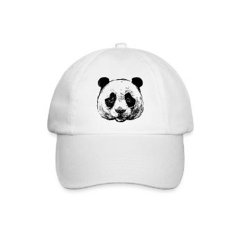 Panda - Baseballkappe - Weiß/Weiß - Vorne