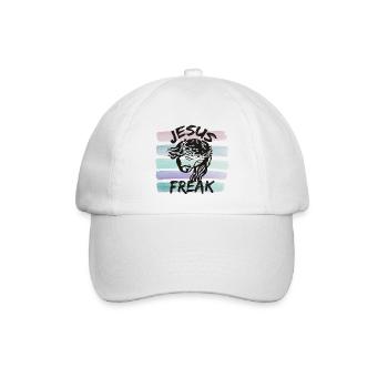 Jesus Freak - Baseballkappe - Weiß/Weiß - Vorne
