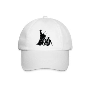 brautpaar ehepaar silhouette - Baseballkappe - Weiß/Weiß - Vorne