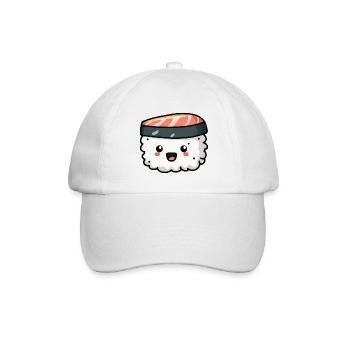 Sushi-Stück zum Essen! - Baseballkappe - Weiß/Weiß - Vorne