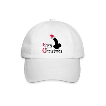 Happy Christmas sexy - Baseballkappe - Weiß/Weiß - Vorne