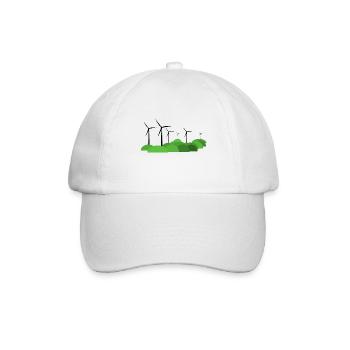 Windrad - Baseballkappe - Weiß/Weiß - Vorne