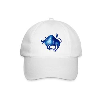 Sternzeichen Stier der Stier - Baseballkappe - Weiß/Weiß - Vorne