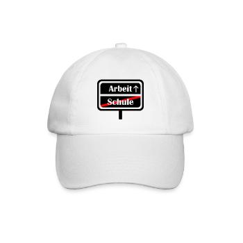 Arbeit Schule Abschluss Certified Bachelor - Baseballkappe - Weiß/Weiß - Vorne