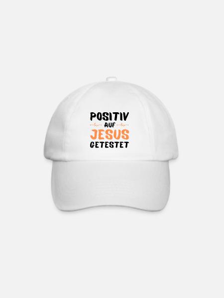 Auf Jesus getestet Gott Geschenk - Baseballkappe - Weiß/Weiß
