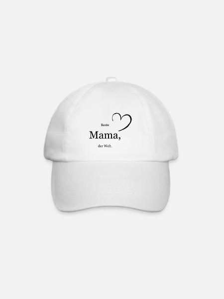 Beste Mama der Welt - Baseballkappe - Weiß/Weiß