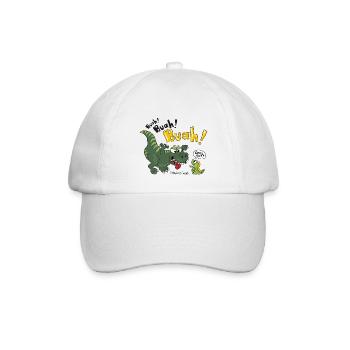 "Chill out" Dino - Baseballkappe - Weiß/Weiß - Vorne