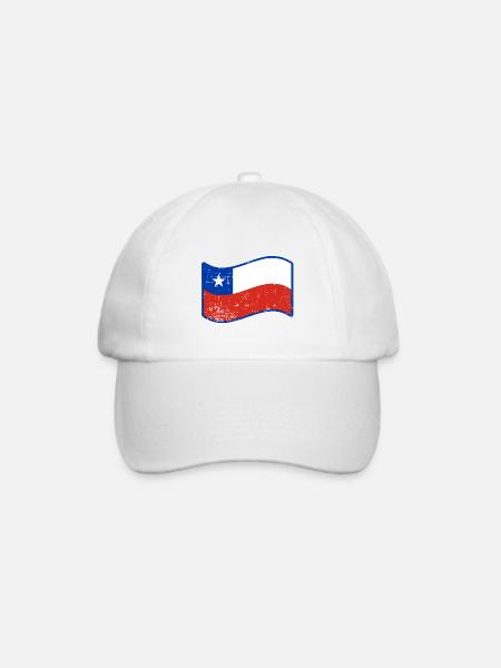 Chile - Baseballkappe - Weiß/Weiß