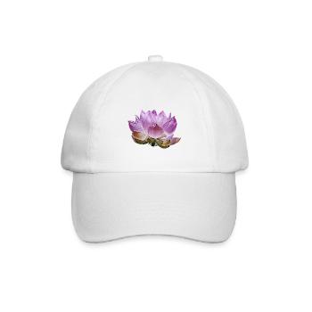 Lotusblüte - Baseballkappe - Weiß/Weiß - Vorne