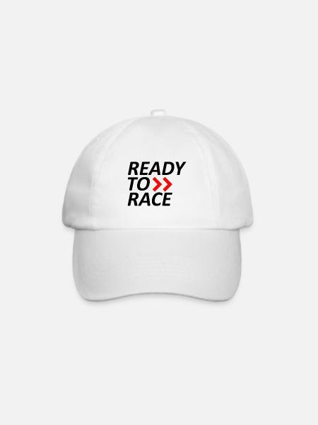 Ready to Race - Baseballkappe - Weiß/Weiß