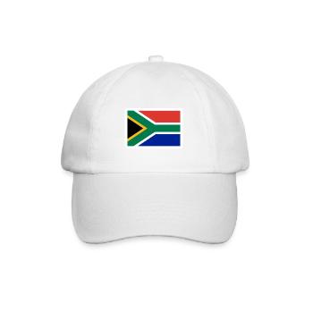 Südafrika - Baseballkappe - Weiß/Weiß - Vorne