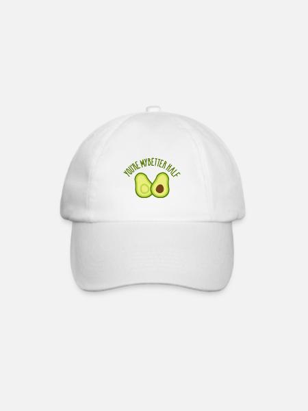 Avocado - Baseballkappe - Weiß/Weiß