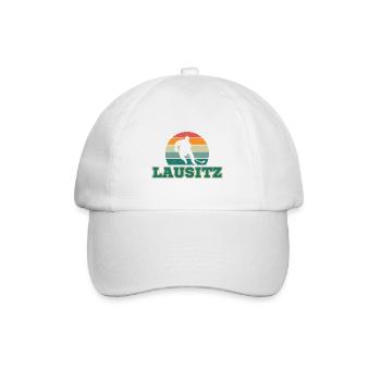 Lausitz, meine Stadt! - Baseballkappe - Weiß/Weiß - Vorne