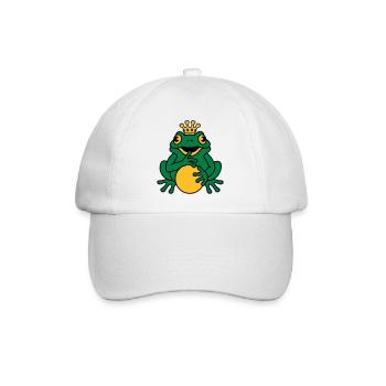 Froschkönig - Baseballkappe - Weiß/Weiß - Vorne