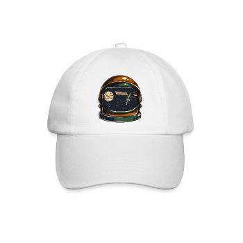 PLANET AUSTRONAUT - Kosmonauten Shirt Present Gift - Baseballkappe - Weiß/Weiß - Vorne