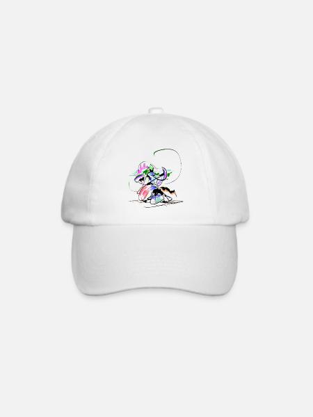 Zauberer Abstrakt - Baseballkappe - Weiß/Weiß