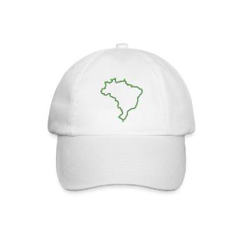 Brasilien - Baseballkappe - Weiß/Weiß - Vorne