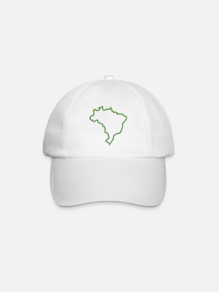 Brasilien - Baseballkappe - Weiß/Weiß