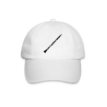 Klarinette - Baseballkappe - Weiß/Weiß - Vorne