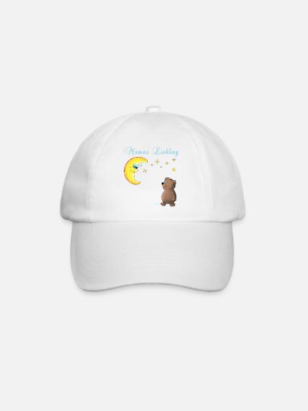 Mamas Liebling - Baseballkappe - Weiß/Weiß