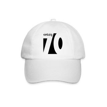 70. Geburtstag - Baseballkappe - Weiß/Weiß - Vorne