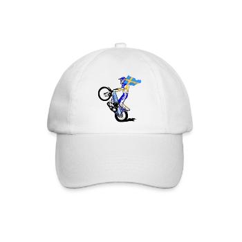 Speedway Driver - Sweden - Baseballkappe - Weiß/Weiß - Vorne