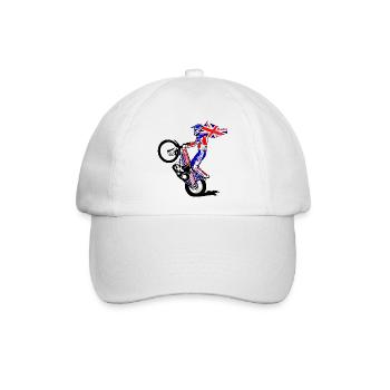 Speedway Driver - United Kingdom - Baseballkappe - Weiß/Weiß - Vorne