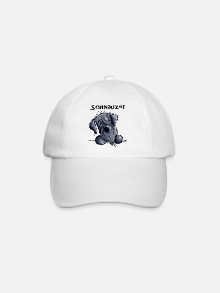 Süßer Schnauzer - Baseballkappe - Weiß/Weiß