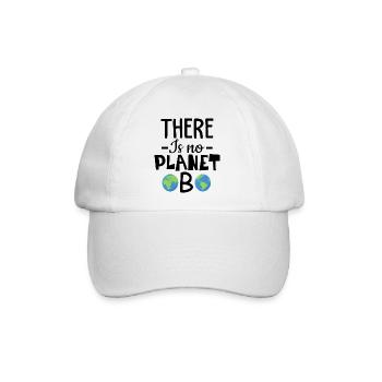 There is No Planet B Fridays for Future Design - Baseballkappe - Weiß/Weiß - Vorne