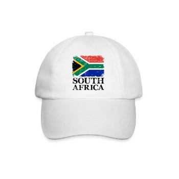 Südafrika - Baseballkappe - Weiß/Weiß - Vorne