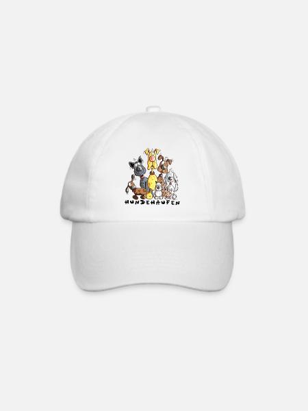 Hundehaufen - Baseballkappe - Weiß/Weiß