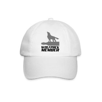 wolfpack member 2 - Baseballkappe - Weiß/Weiß - Vorne