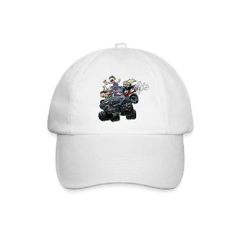 Kid Normal Monstertruck - Baseballkappe - Weiß/Weiß - Vorne